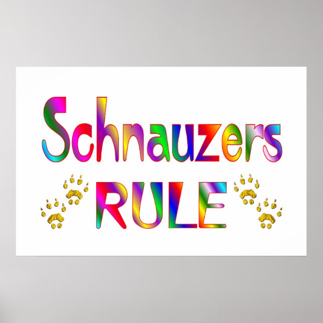 Poster Règle Schnauzers (Devant)