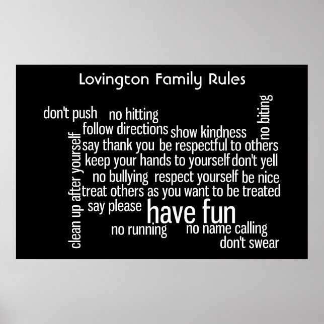 Poster Règlement du Parlement (Devant)