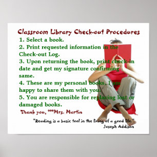 Poster Règles de bibliothèque de classe