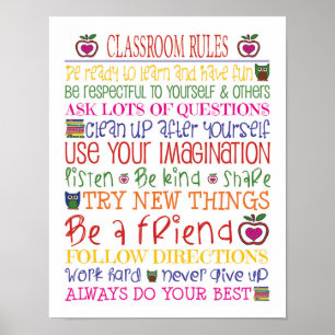 Poster Règles de classe