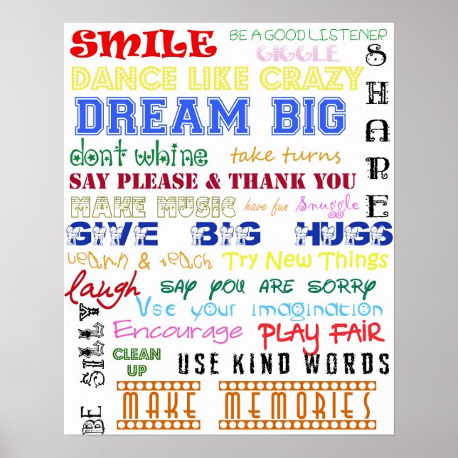 Poster Règles de la salle de lecture (Devant)