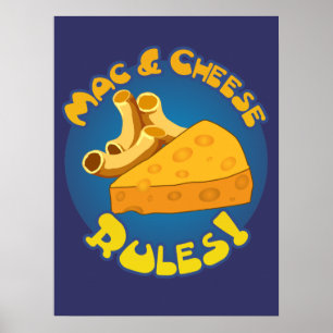 Poster Règles Mac et fromage
