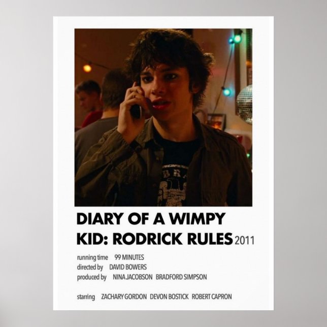 Poster Règles Rodrick (Devant)