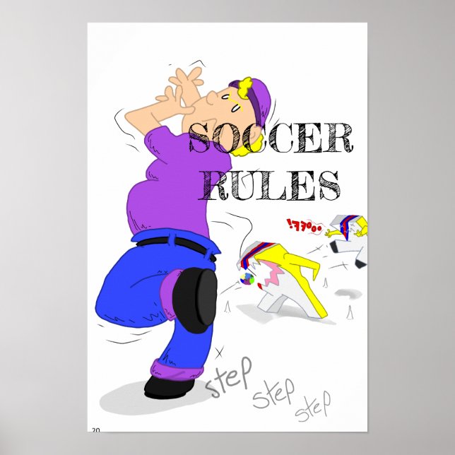 POSTER RÈGLES SUR LE FOOTBALL 1 (Devant)