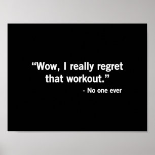 Poster Regret d'entraînement