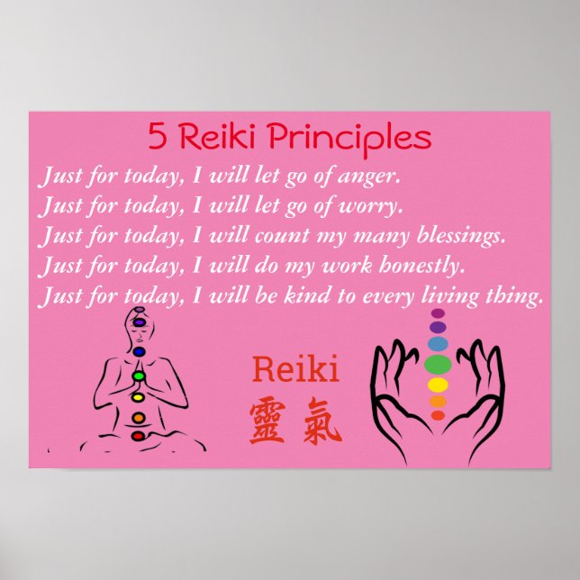 Poster Reiki/Chakra (Devant)