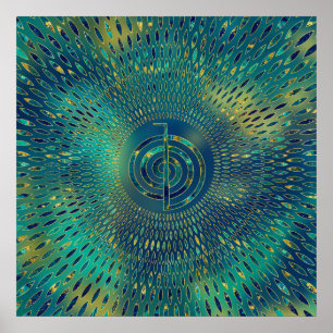 Poster Reiki Cho Ku Rei - pierre et or