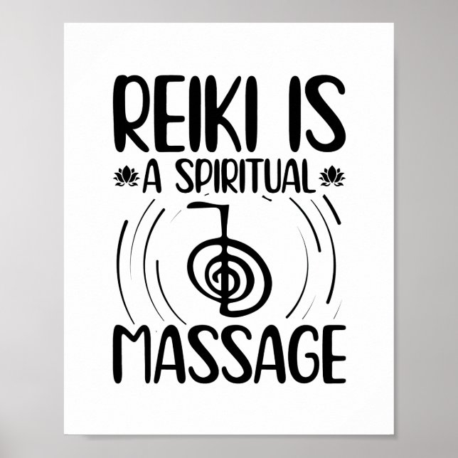 Poster Reiki Sayings | Yoga Healing Energy Chakras Cadeau (Devant)