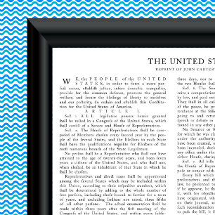 Poster Réimpression de John Carter, Constitution américai