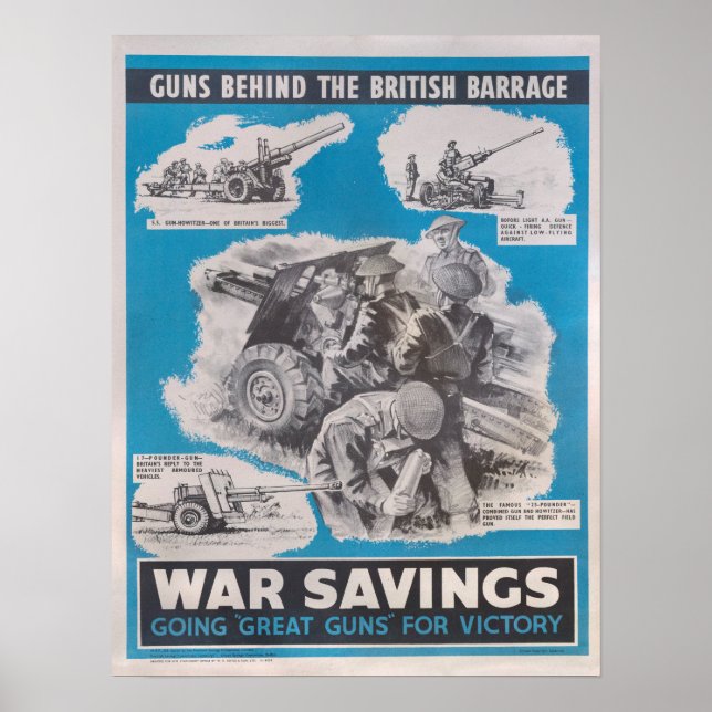 Poster Réimpression de l'affiche britannique de guerre. (Devant)