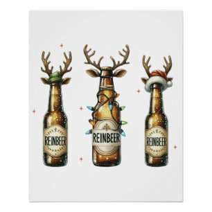 Poster Reinbeer Reinbeer de Noël Reinbeer