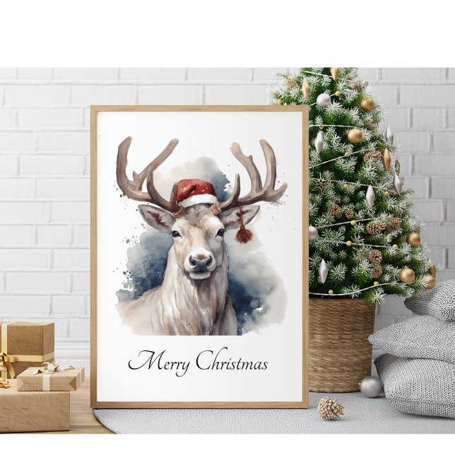 Poster Reindeer de Noël, personnalisable (Créateur téléchargé)