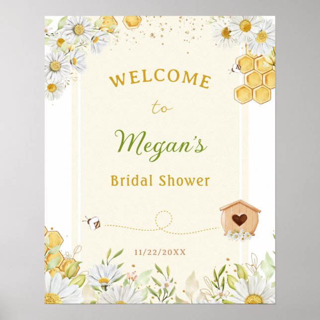 Poster Reine Abeille Mariée Abeille à Miel Enterrement de (Devant)