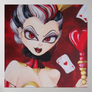 Poster Reine d'affiche de coeurs