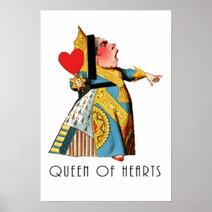 Poster Reine de Cœur Alice au Pays des Merveilles Classiq