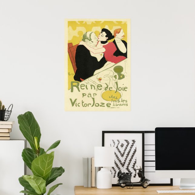 Poster Reine de Joie (Reine du Plaisir) Toulouse Lautrec (Bureau à domicile)