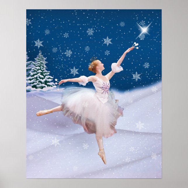 Poster Reine de la neige Ballerina (Devant)