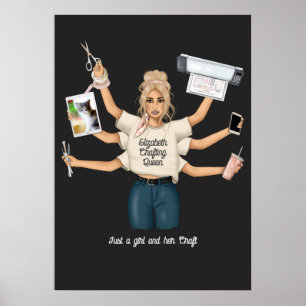 Poster Reine de l'artisanat fantaisiste