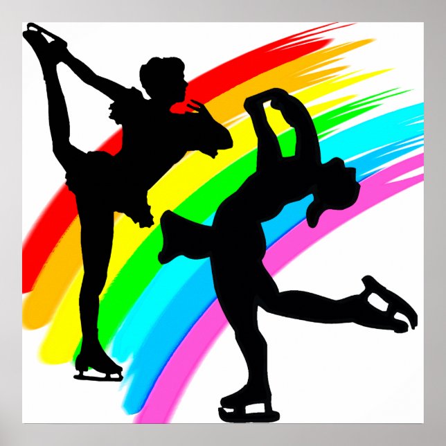 POSTER REINE DE SKATING FIGURE (Devant)