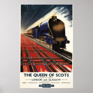 Poster Reine de train écossais de pullman