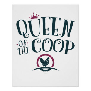 Poster Reine des femmes de l'éleveur de poulets de la côt