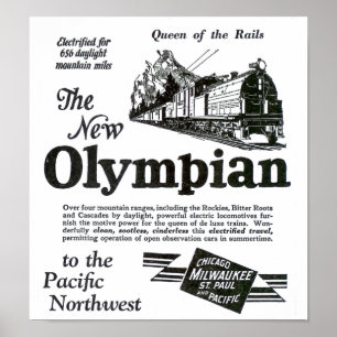 Poster Reine des Rails - Nouvelle olympienne 1929