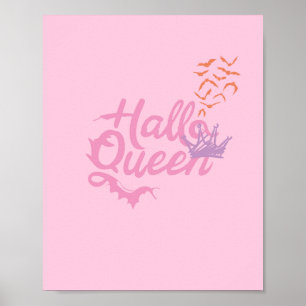 Poster Reine d'Halloween, reine d'Halloween rétro, art d'