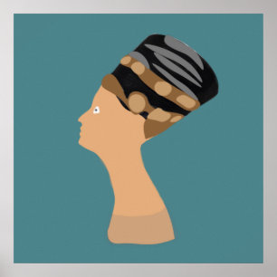 Poster Reine égyptienne Néfertiti