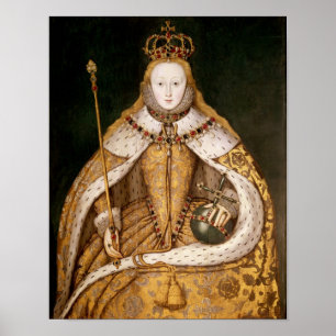 Poster Reine Elizabeth I à Coronation Robes