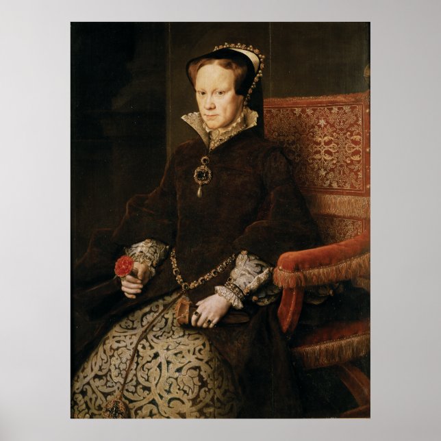 Poster Reine Marie I d'Angleterre Maria Tudor par Antonis (Devant)