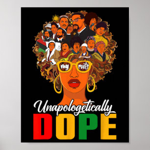 Poster Reine noire de drogue sans excuses Mois de l'histo