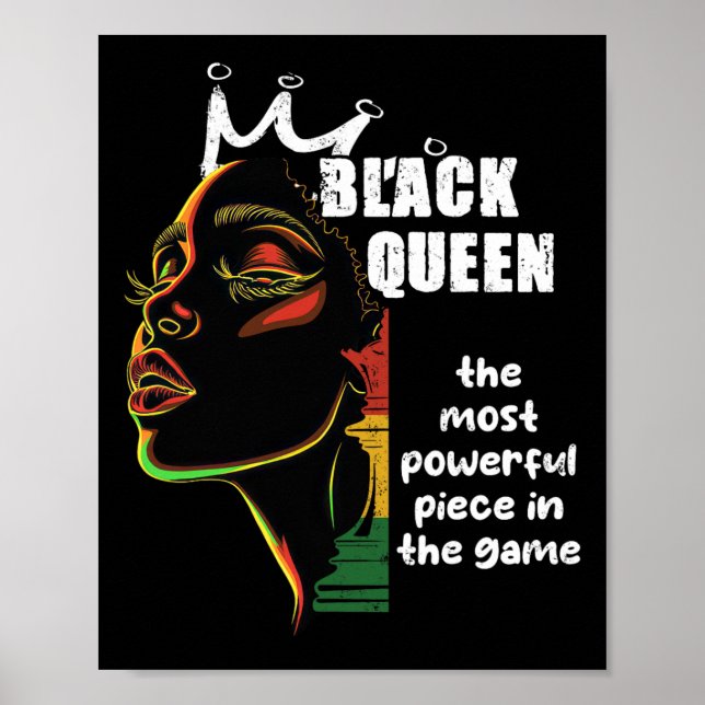 Poster Reine noire Les échecs les plus puissants Histoire (Devant)