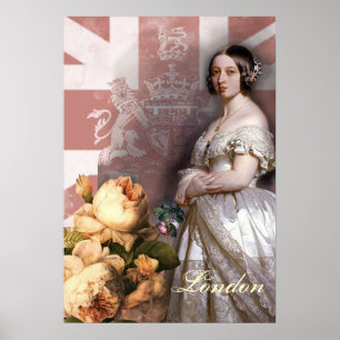 Poster Reine vintage Victoria