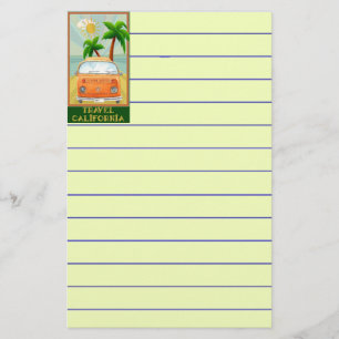 Poster: Reisen durch Kalifornien Briefpapier