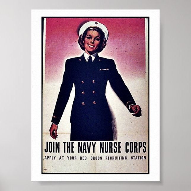 Poster Rejoignez Ce Corps Infirmier De La Marine (Devant)
