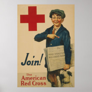Poster Rejoignez la Croix-Rouge américaine