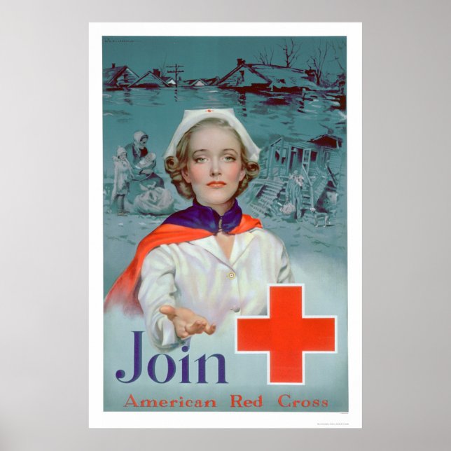 Poster Rejoignez la Croix-Rouge - Infirmière (US00306) (Devant)