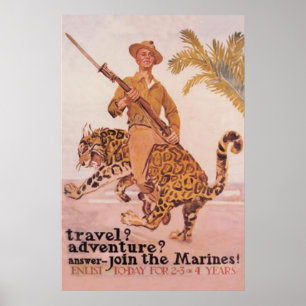 Poster Rejoignez La Marines-Enlist Aujourd'Hui