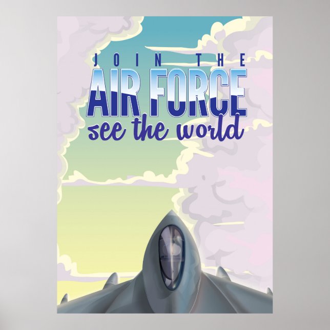 Poster Rejoignez l'affiche de la Force aérienne (Devant)