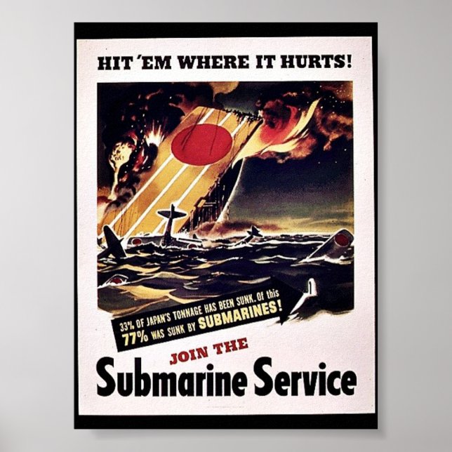 Poster Rejoignez Le Service Sous-Marin (Devant)