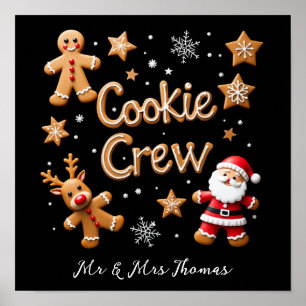 Poster Rejoignez l'équipe de biscuits Votre Noël ultime 