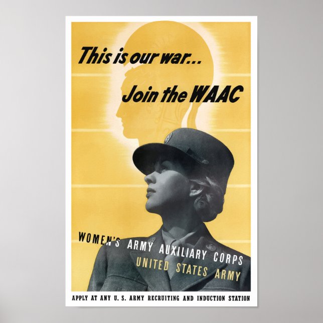 Poster Rejoignez l'WAAC — 2ÈME GUERRE MONDIALE (Devant)