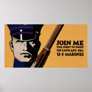 Poster Rejoignez-moi ~ US Marines
