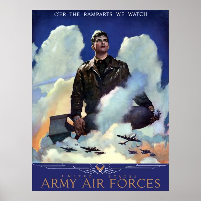 Poster Rejoindre Les Forces Aériennes De L'Armée (Devant)