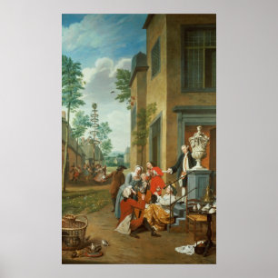 Poster Réjoissances de villageois