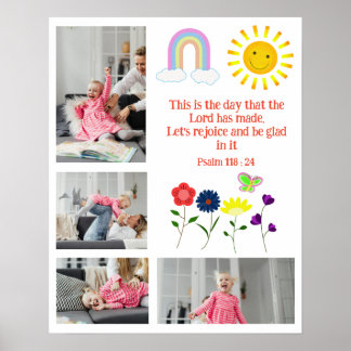 Poster Réjouissez-vous et soyez heureux chaque jour