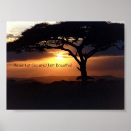 Poster Relax Let Go et Just Respire