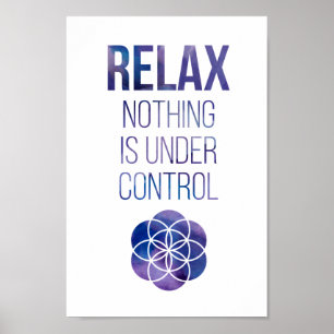 Poster Relax Mindfult Bouddha Citation