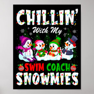 Poster Relaxation Avec Mon Entraîneur de Natation Snowmie