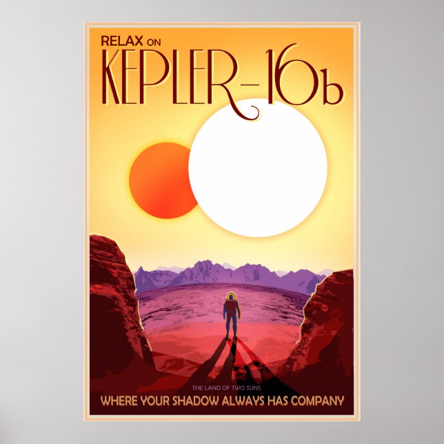 Poster Relaxez-vous sur Kepler-16b (Devant)
